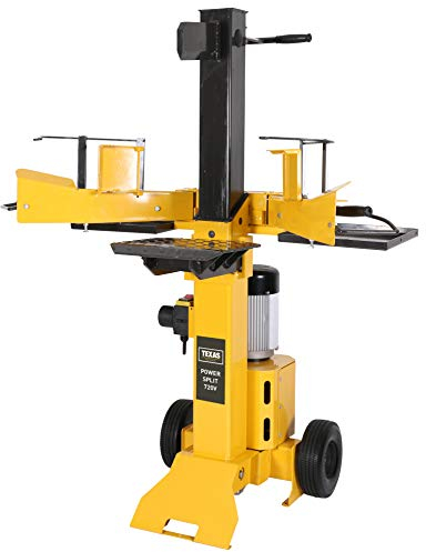 TEXAS Holzspalter 7t stehend Brennholzspalter Power Split 720V Spalter für Hartholz und Weichholz 3500 Watt | 7 Tonnen Spaltkraft | 230V Wechselstrom | Bis zu 50 cm Spaltgutlänge