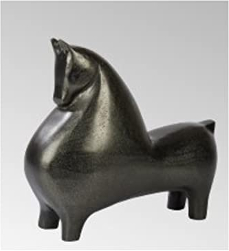 Lambert Totilas Deko-Objekt Aluminiumguß Graphit H18 L20Cm
