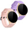 kwmobile 2X Sportarmband kompatibel mit AGPTEK LW11 Armband - Fitnesstracker Band Set aus TPU Silikon