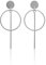 Nature Rebel Ohr Stecker Hänger 925 Sterling Silber Geo Minimal Design Stab Kreis