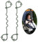 Cup Catcher, Spielzeug Sicherheitsgurte Trinkbecher Halteriemen für Kinderwagen Hochstuhl Autositz, aus Lebensmittelqualität Silikon, 100% BPA-frei, 2er-Pack (Sage x 2)