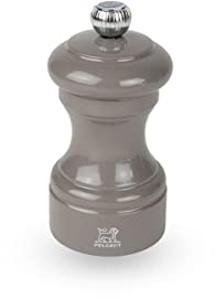 Peugeot - Bistro 10 cm Salt Mill - Classic Grind System - Made with PEFC Certified Wood - Lifetime Guaranteed Mechanism - Made in France - Bistrorama - Taupe Colour