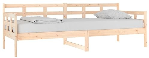 vidaXL Tagesbett Gästebett Sofabett Sofa Einzelbett Bett Bettsofa Bettgestell Bettrahmen Holzbett Schlafsofa Massivholz Kiefer 80x200cm