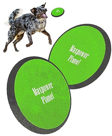 Maxpower Planet Dog Frisbee 2 Pack - Dog Frisbee Soft to Catch - Floating Frisbee for Dogs - Lightweight Flying Frisbee Dog Toy - Easy to Spot Disc Dog Frisbees Puppy Toys, Small to Large- 10-inch