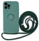 Emlivi Mobile Phone Lanyard Case for iPhone 11 Pro, Necklace Mobile Phone Case with 360 Degree Ring Holder, Nylon Shoulder Strap, Silicone TPU Phone Case with Lanyard, Protective Case for iPhone 11