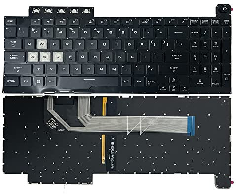 JINTAI Black US Backlight Backlit Keyboard Replacement for ASUS TUF Gaming 8 F15 FX506 FA506 FA506II FX506H FA506Q FX506L FA506H F17 FX706 FX706L FA706U FX706U FA706 661VUS00