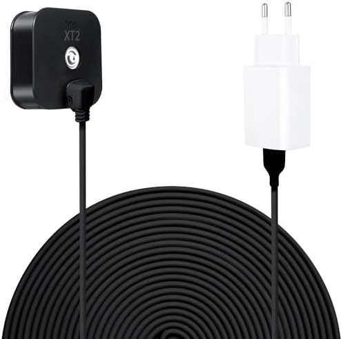 Nooukut 7M Blink XT XT2 Ladekabel mit Ladegerät für Blink Outdoor/Indoor (3. Generation) und Blink XT/XT2, wetterfester Netzstecker und Micro-USB-Ladekabe