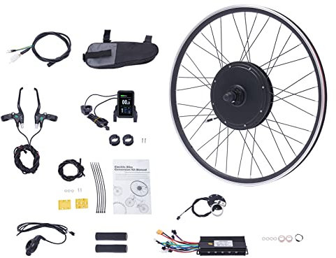 E-Bike Conversion Kit 48V 1000W Electric Fahrrad Hinterrad/Vorderrad Umbausatz Kit mit integriertem Controller für 28 Zoll 29 Zoll Raddurchmesser Electric Bicycle Bike (vorne)
