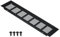 PATIKIL 12 x 3 Inch Door Air Vent Cover, Aluminum Grille Ventilation Cover Louvered with Mounting Screws for Cabinet Wardrobe Door, Black