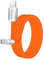 Chubbycable Chubby 2.0 Fast Charging Cable - Durable Soft Silicone USB C Cable, 240W Extra Thick Phone Charger Cord, Data Transfer Type C, 9.8 FT, USB-A to Type-C, Orange