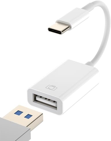 Adattatore USB C USB A per iPhone15 Cavetto Presa Mouse Chiavetta Sdoppiatore Convertitore Type C Jack Cavo OTG Accessori per Apple Macbook Air 15Pro Max per iPad 10、Mini6 Compatibile con Samsung