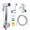 Bumwash Handheld Bidet Spray Set - Sturdy Hand Held Bidet Toilet Sprayer with Longer Bidet Hose - Stainless Steel Toilet Washer - Serves As Bathroom Cleaner, Cloth Diaper Sprayer - Soft & Jet Spray