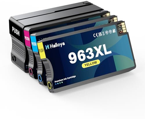 Halloya 963XL Multipack Tintenpatronen 963 XL Kompatibel für HP 963XL Patronen für HP Officejet Pro 9022e 9012e 9010 Patronen 9010e 9012 9014 9014e 9020 9020e 9022 9022e 9025e 9015e 9016e 9019