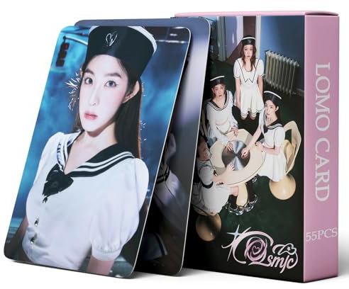 PYAJUU Red Velvet Photocards 55Pcs Red Velvet Cosmic Album Photocards Kpop Red Velvet Lomo Cards Gift for Fans Red Velvet Collection Cards, Pink