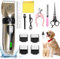 Unipampa Tondeuse Chien Professionnel, Electrique Tondeuse pour Chien, Silencieux Tondeuse à Poils D'animaux, Tondeuse à Cheveux sans Fil, 5 Vitesses, Tondeuse pour Chien pour Animaux avec Écran LCD