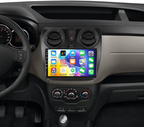 SIXWIN [1+32G] Android 13 Renault Lodgy 2021/Dokker 2012-2020 Autoradio, 9 Zoll Kapazitiver Touchscreen mit WiFi GPS Bluetooth FM/RDS USB Mirrorlink+Canbus