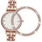 LABRIMP Rhinestone Uhrenbildschirm Schutzring Hülle Für Watch Eleganter Schmuckring Für Damen Und Herren Roségold Kratzfest Und Stoßfest Dekorativer Uhrenzubehör