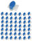 SAROAD 50 morsetti a 3 , impermeabili, in gel 314, colore: blu