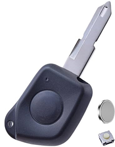 ANGOFIZ Coque Clé Télécommande Compatible avec Peugeot 106 205 206 306 405 406 Modèle sans Emplacement Pile Lame NE73 +1 Bouton Poussoir Switch +Pile