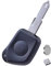 ANGOFIZ Coque Clé Télécommande Compatible avec Peugeot 106 205 206 306 405 406 Modèle sans Emplacement Pile Lame NE73 +1 Bouton Poussoir Switch +Pile