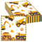 20 Stück Bagger Servietten, 33x33cm Bagger Servietten Deko Kindergeburtstag, Servietten kindergeburtstag Baustelle, Servietten Traktor Bagger Kindergeburtstag Deko