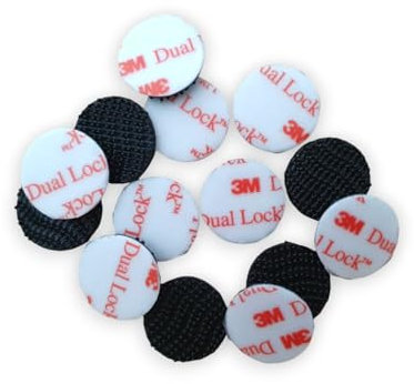 3M Klebeband Dual Lock SJ3550 SJ 3550 duallock Klettpad Klettband 3M Klettpads EXTRA STARK (Weiß, 20mm Durchmesser - 18 Stück)