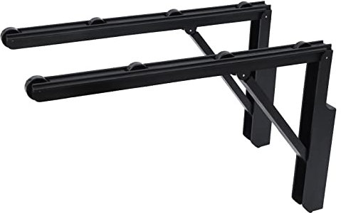 2 Stück Cover Lifter Abdeckungsheber Halterung und Caddy Entfernungssystem/Spa Abdeckrolle, passend für Verschiedene Größen, Formen und Marken von Spa, Rollengestelle Schwarz
