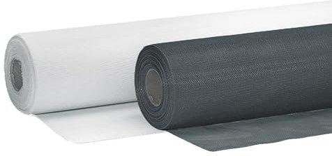 sopomarkt24 Insektenschutz Fenster 120x600 cm, Fiberglas Fliegengitter Netz, Mückenschutz, individuell zuschneidbar, waschbar bei 30°C, für Fenster und Türen, Rollenware, Farbe Anthrazit