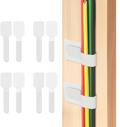 50 Stück Kabelhalter Selbstklebend, Kabel Organizer Verstellbarer Langer Kabelbinder Kabelmanagement unter dem Schreibtisch Wiederverwendbarer Kabelclip-Versteck für Kabel Zuhause Organizer usw