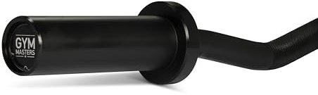 Gym Masters Olympia Hantelstange 50 mm – SZ Curlstange & Barbell – Schwarz – für Hantelscheiben 50 mm – Antirutsch Griff – Krafttraining Home Gym (120 CM, 8 KG)