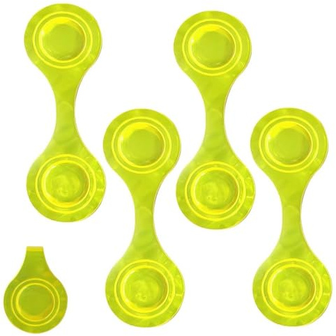 4 Stück Reflektoren Kinder, Magnetische Sicherheitslicht Led Clip, LED Blinklicht Reflektierende Clips, Reflektoren, Reflektor Clips Anhänger, Sicherheits Reflektor für Rucksack, Kleidung, Kinderwagen