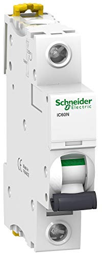 Schneider electric a9 F74163 iC60 N disjoncteur, acti9, 1p, 63 a, Courbure C, 50/60 Hz, Blanc