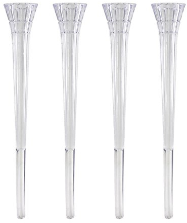 PME 7 inch Hollow Stands Clear Spiked Pillars For Cake Decorating Wedding 4 Pack