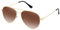 WOWSUN Classic Polarized Sunglasses for Women Men (Brown lens golden frame)