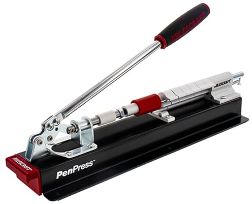 Milescraft 4701 Pen Press - Unisci penne e progetti torniti - Design avanzato con caricamento a molla tiene il pezzo in posizione e regola rapidamente le dimensioni utilizzando sei impostazioni di