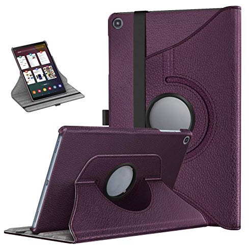 Munddy- Funda GIRATORIA 360º con Soporte para Samsung Galaxy Tab A 10.1 Pulgadas SM - T510 T515 2019,rotable 360° (Morado)