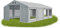 Das Company Partyzelt 4x8m Lagerzelt Universalzelt Moskitonetz wasserdicht grau Zelt 560g/m² PVC Plane ganzjährig Gartenzelt Winter ISDM - Zeltgarage, Lagerzelt Winterfest, Pavillon - Winterzelt