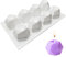 3D Kerzenform Silikonform, NALCY 3D backform DIY Dessert Mould, Cube Kerzengiessformen, 3D Juwel Cube Silikon, Kerzen Gießform, Rundes Silikon Kerzen Gießform, Für Handwerk Ornamente (8 Löcher)