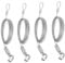 VENGABY 4Stück Draht mit Haken,Drahtseil Einstellbar Stahlseil Edelstahlseil mit Schleife Ösen und Haken,Edelstahl Drahtseil Aufhängung, Draht Seil Einstellbar Max 30Kg