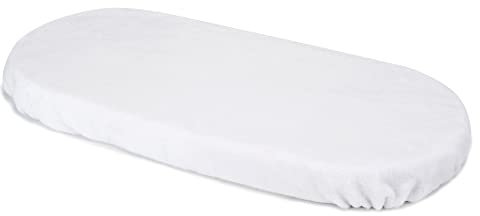 PEKITAS Sábana Bajera Térmica Coralina Invierno 75x33cm / 72X33cm Ajustable Colchón Capazo/Carro/Cochecito bebé Niños Niñas con Elástico Se Adapta a Julius Zöllner, Träumeland, Alvi, FabiMax Blanco