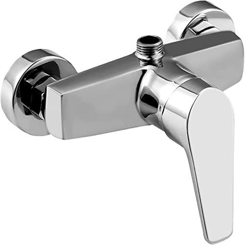 Shoze Duscharmatur Duscharmaturen Badewannenarmatur mit Integriertem Rückschlagventil mit Temperaturbegrenzer Chrom Einzelgriff