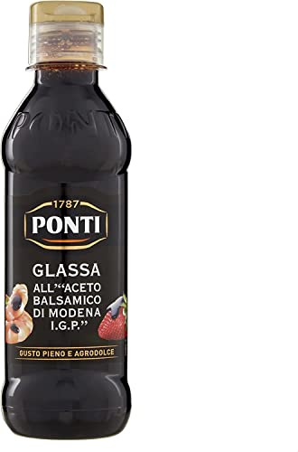 Aceto Balsamic di Modena Italian Vinegar Dark Sauce 6 x 250 ml | Agrodolce e aromatic, ideal for salads, marinades, vegetables and cheese, total net weight 1.5 L