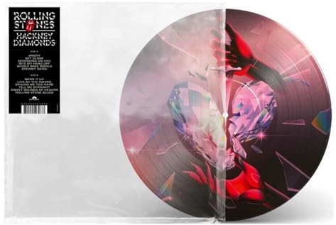 The Rolling Stones, Neues Album 2023, Hackney Diamonds, Limited Edition Exclusive Heavyweight Picture Disc in a clear PVC sl eeve, Vinyl, LP + gratis Rolling Stones Autogrammkarte