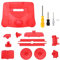 Game Console Replacement Case Retro ABS Sturdy Professional Replacement Shell for N64 (Transparentes Rot)