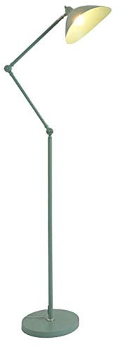PRUJOY Home Floor Lamp LED Floor Lamp Vertical Bedside Lamp Retractable Pole for Bedroom Bedside Sofa (Green)