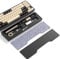 ATTACK SHARK CNC Aluminum Alloy Keyboard Wrist Rest with Partition Storage Case, 2 Acrylic Top Covers, Ergonomic Non-Slip Support for TKL Mechanical Keyboards, Ideal for Office/Home-Black