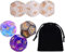 EIHI 2 set di 6 dadi Dodici costellazioni multicolore in Acrilico a Multi-superficie per astrologia tarocchi costellazione divinazione modello