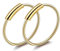 Tolldek 2 Stücke Magnet Piercing Nase, Edelstahl 0.6MM Hoop Nose Stud Gold, Piercing Stecker, Piercing Körperschmuck für Männer Frauen