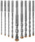 9 Piezas Juego de Brocas SDS Plus, Juego de Brocas para Hormigón con 4 Cortes, 5/6/6/8/8/10/12/14/16 x 160 mm, Profesional Brocas de Cruceta para Taladrar en Hormigón, Ladrillos, Cemento, Mampostería