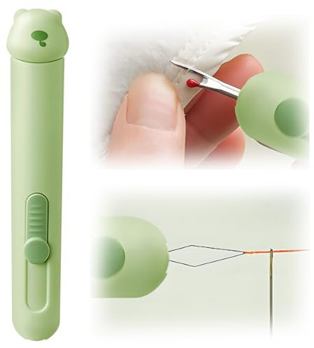 2-in-1-Nadeleinfädler, automatischer Nahttrenner, verbessertes Quilt-Nähset, schnell zerlegbar, Nähmaschinen-Schlaufennadeleinfädler, Stickeinfädler, Stichentfernungswerkzeug für Nähzubehör